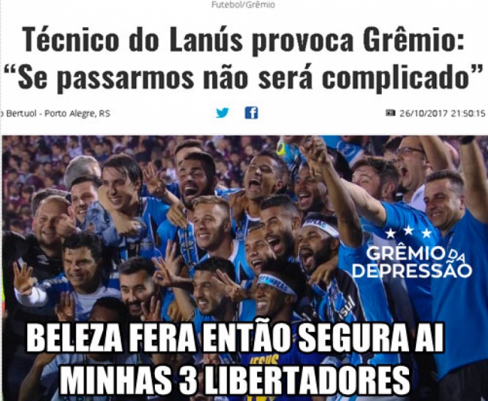 Torcedores do Grêmio tiram onda com conquista da Libertadores