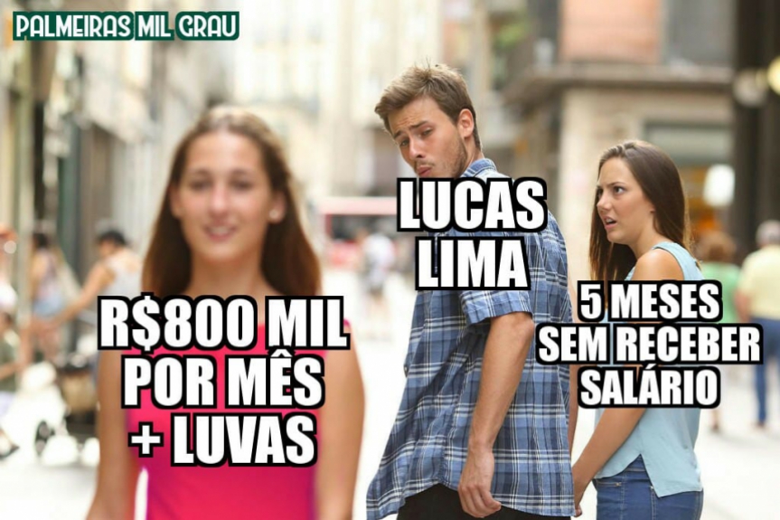 Torcida do Palmeiras brinca com acerto com Lucas Lima
