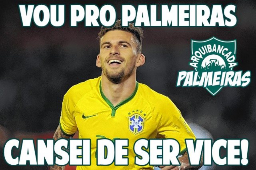Torcida do Palmeiras brinca com acerto com Lucas Lima