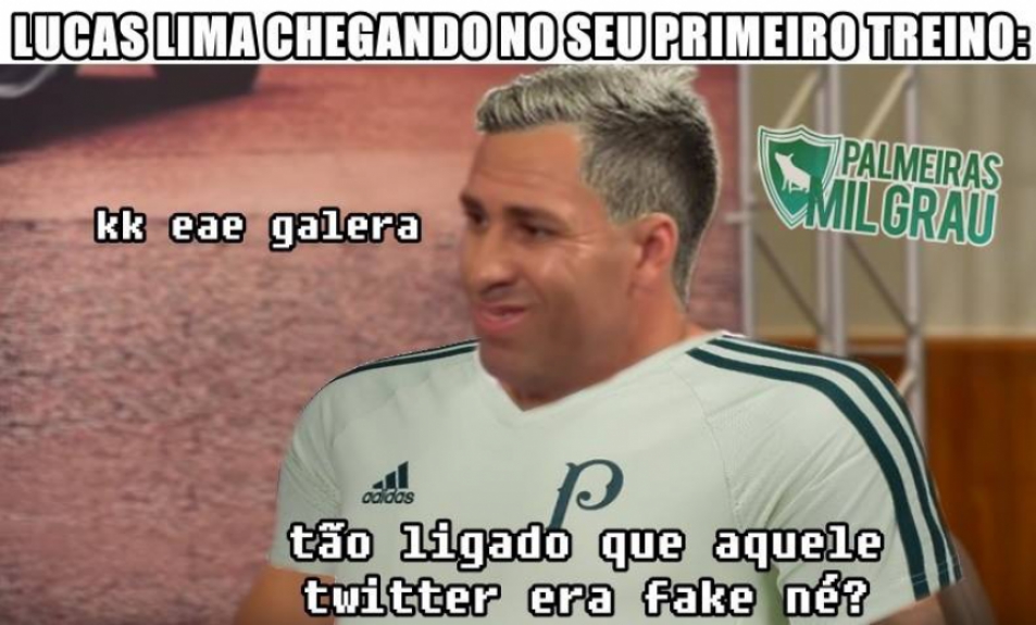 Torcida do Palmeiras brinca com acerto com Lucas Lima