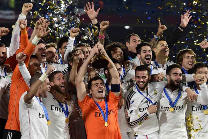 O Real Madrid deixou o San Lorenzo pelo caminho na final de 2014: 2 a 0