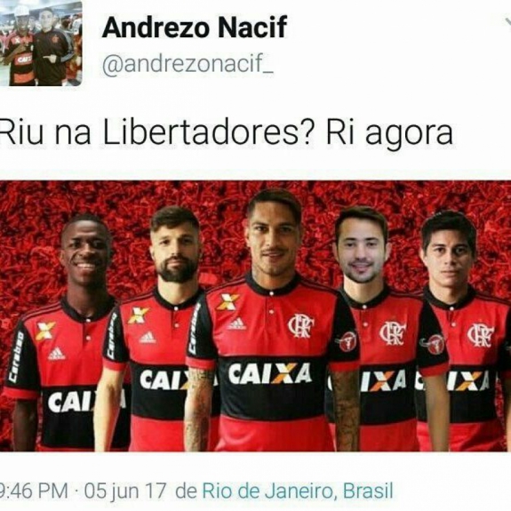 Zoações ao Flamengo bombaram nas redes sociais após a final