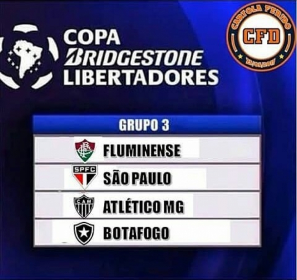 Definição dos grupos da Libertadores 2018 rendeu brincadeiras na web