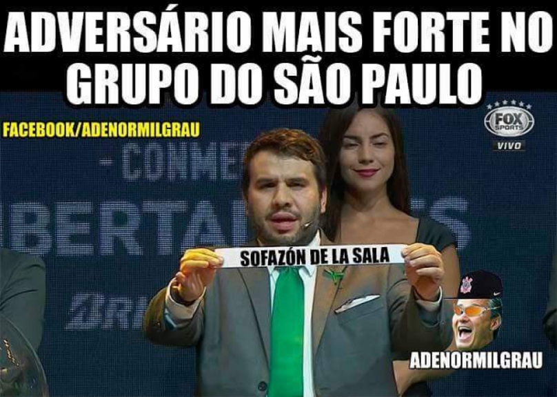 Definição dos grupos da Libertadores 2018 rendeu brincadeiras na web