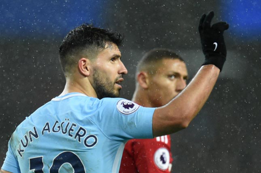 Agüero - Manchester City x Watford
