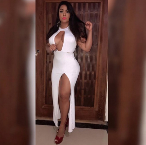 Mulher Melancia, noiva do lateral Michel Macedo