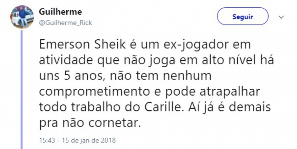 Retorno de Sheik ao Corinthians dividiu a torcida nas redes sociais