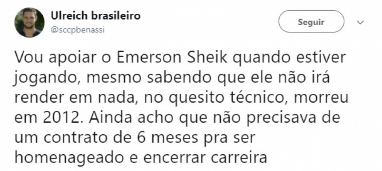 Retorno de Sheik ao Corinthians dividiu a torcida nas redes sociais