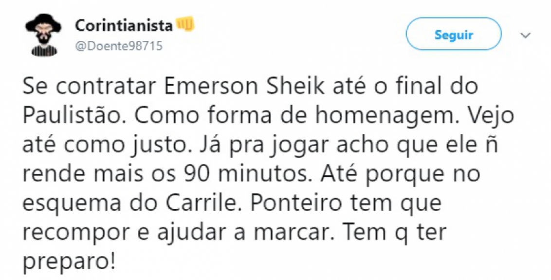 Retorno de Sheik ao Corinthians dividiu a torcida nas redes sociais