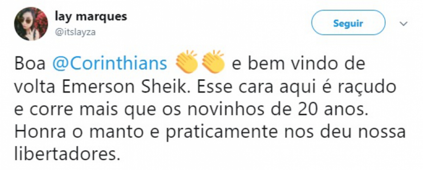 Retorno de Sheik ao Corinthians dividiu a torcida nas redes sociais