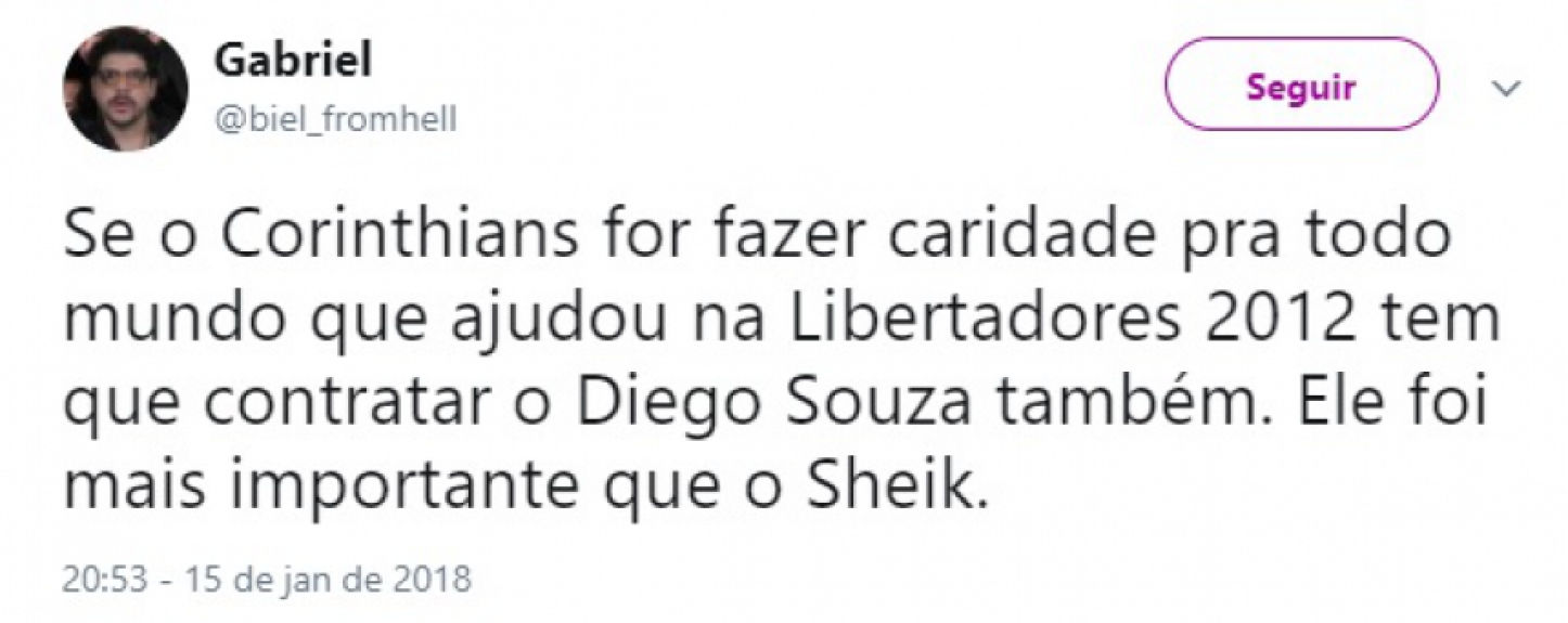 Retorno de Sheik ao Corinthians dividiu a torcida nas redes sociais