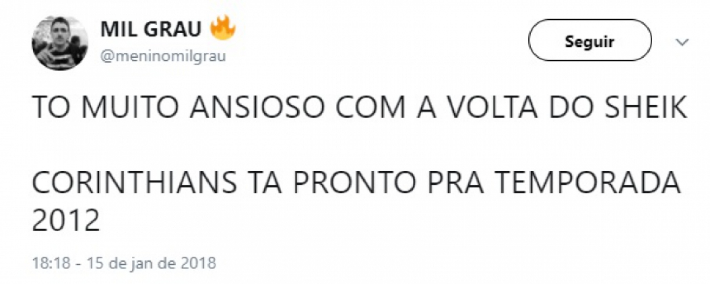Retorno de Sheik ao Corinthians dividiu a torcida nas redes sociais