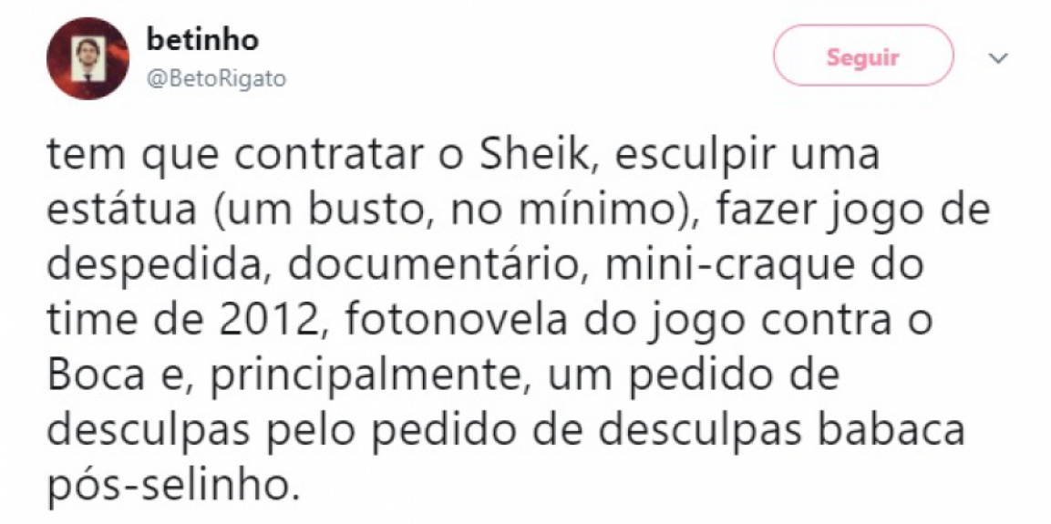 Retorno de Sheik ao Corinthians dividiu a torcida nas redes sociais