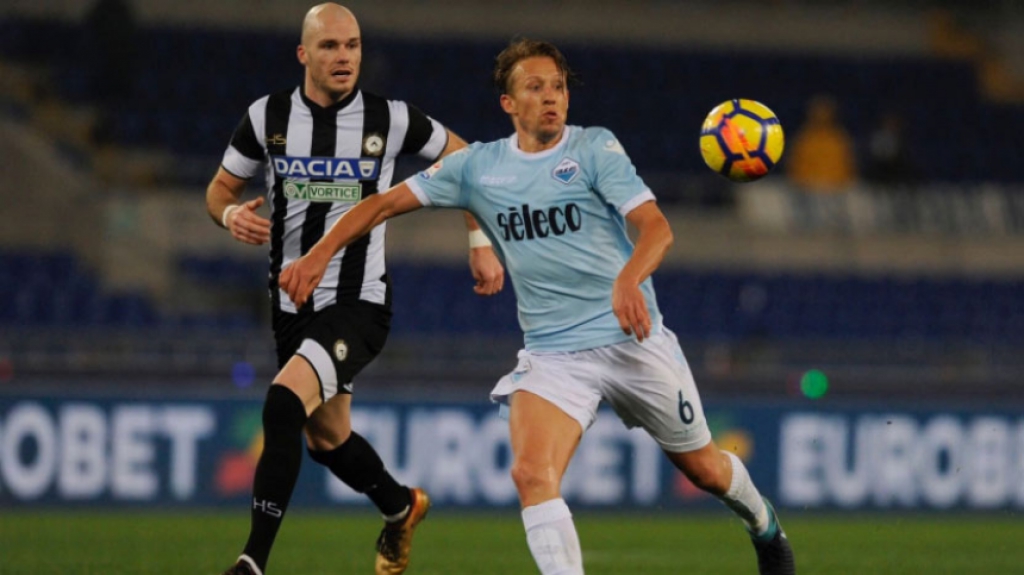 Lucas Leiva jogando pela Lazio