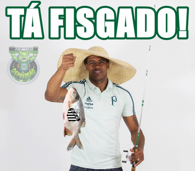 Palmeirenses brincam após vitória no clássico