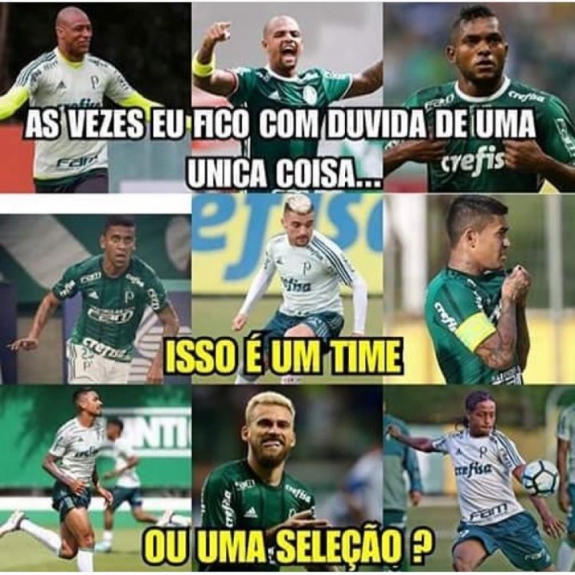 Torcedores do Verdão postam montagens comemorando a boa fase