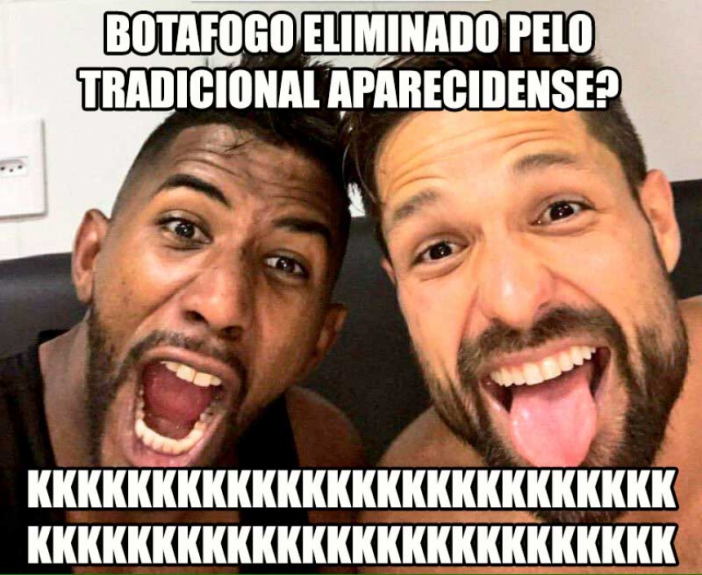 Rivais não perdoaram eliminação do Fogão para o 'tradicional' Aparecidense na primeira fase da Copa do Brasil