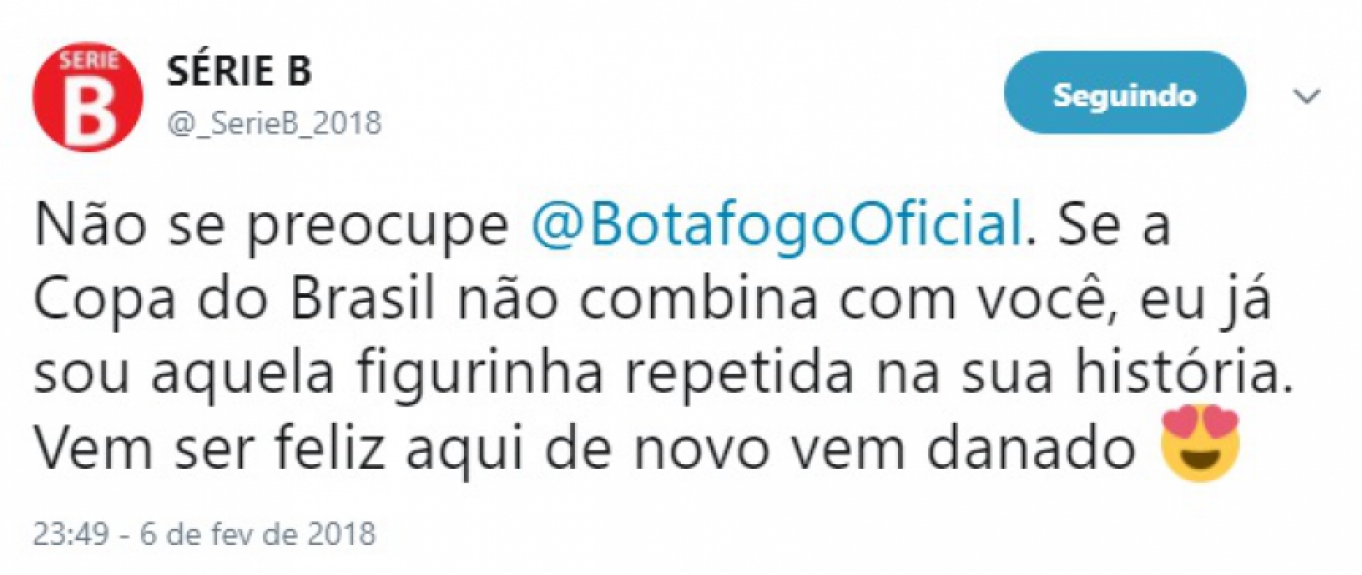 Rivais não perdoaram eliminação do Fogão para o 'tradicional' Aparecidense na primeira fase da Copa do Brasil