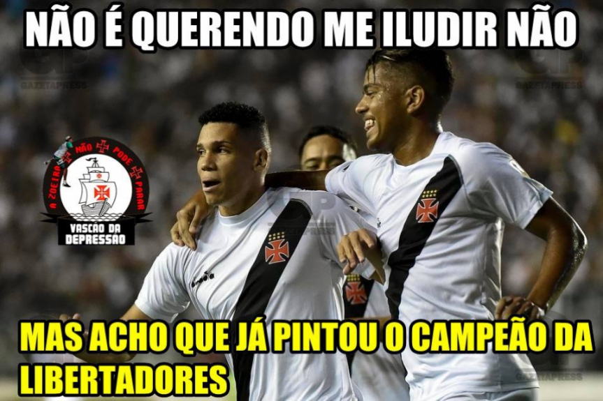 Torcedores do Vasco comemoram vaga na terceira fase da Libertadores