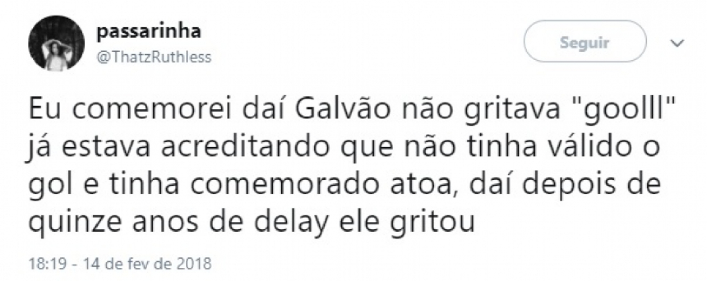 Atraso na narração de Galvão Bueno repercute nas redes