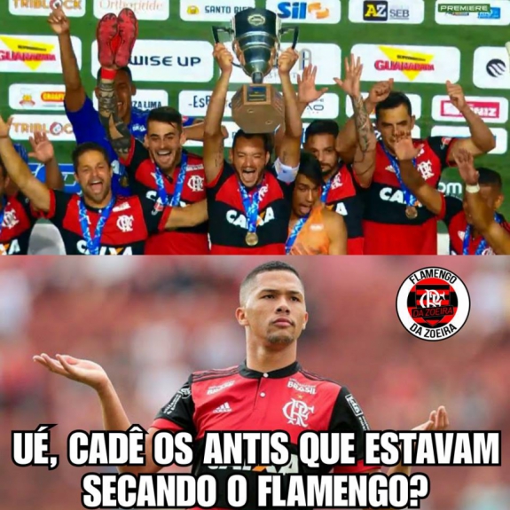 Rubro-negros comemoram título da Taça Guanaba
