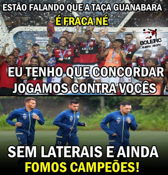 Rubro-negros comemoram título da Taça Guanaba