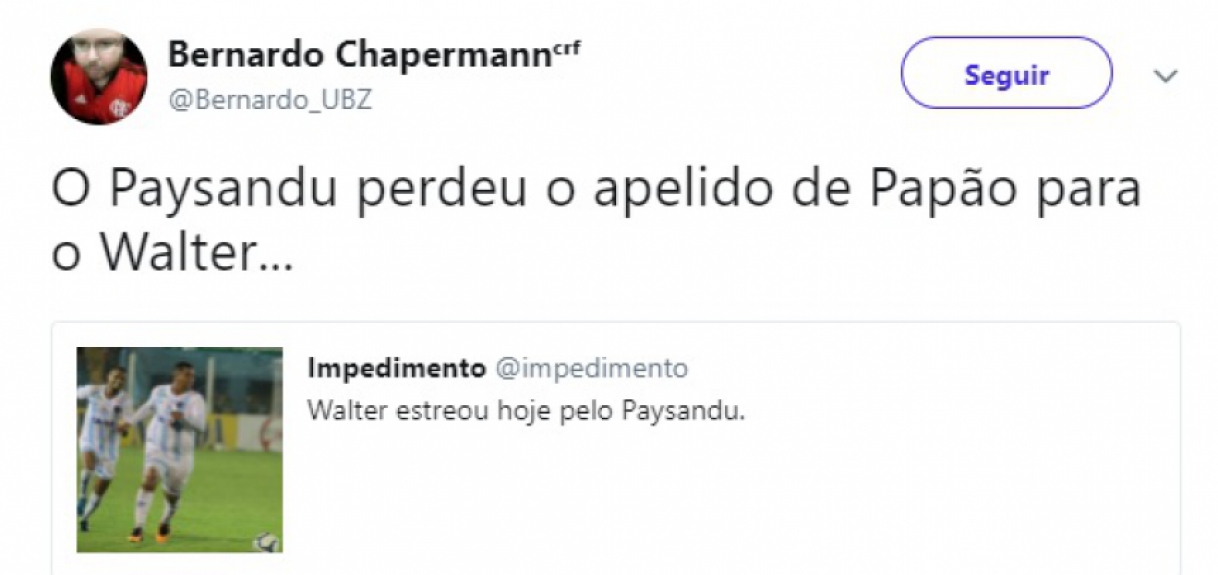 Excesso de peso na estreia pelo Paysandu fez Walter sofrer com piadas