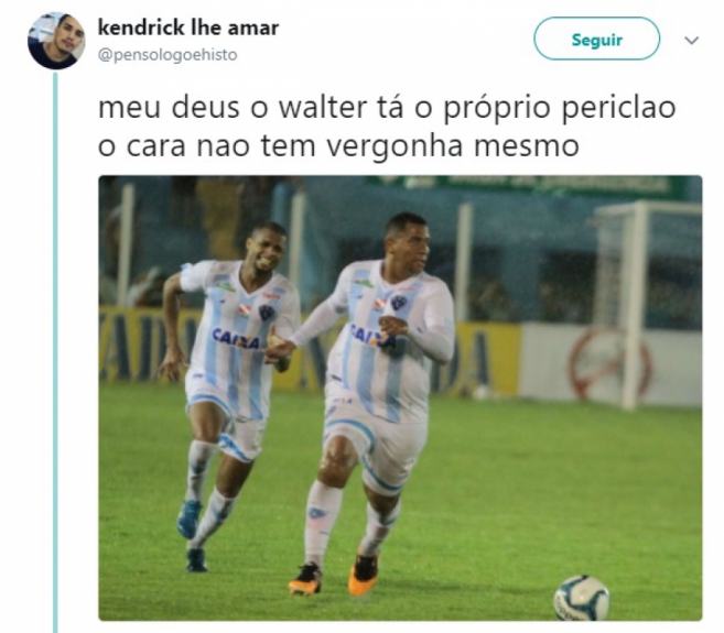 Excesso de peso na estreia pelo Paysandu fez Walter sofrer com piadas
