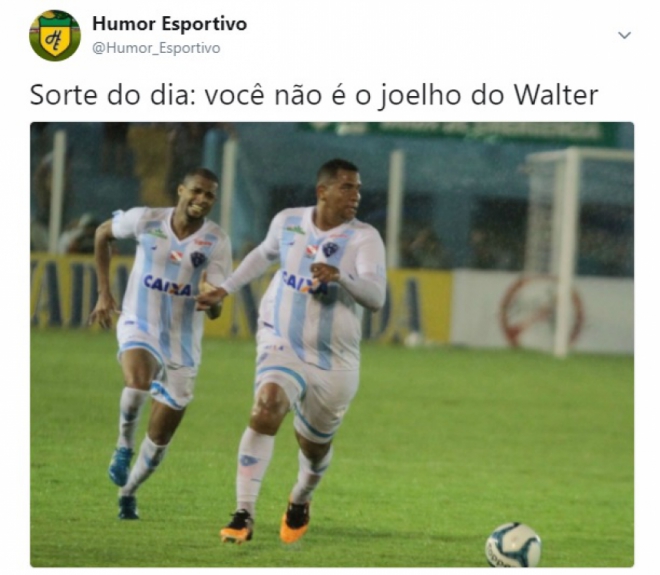 Excesso de peso na estreia pelo Paysandu fez Walter sofrer com piadas