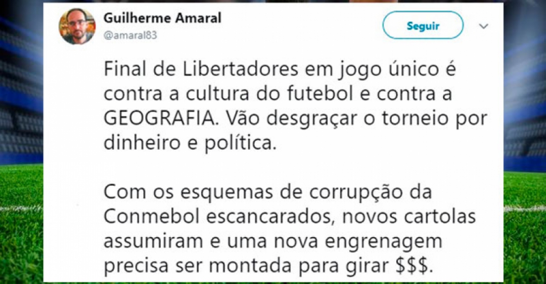 A repercussão na web da decisão da Conmebol