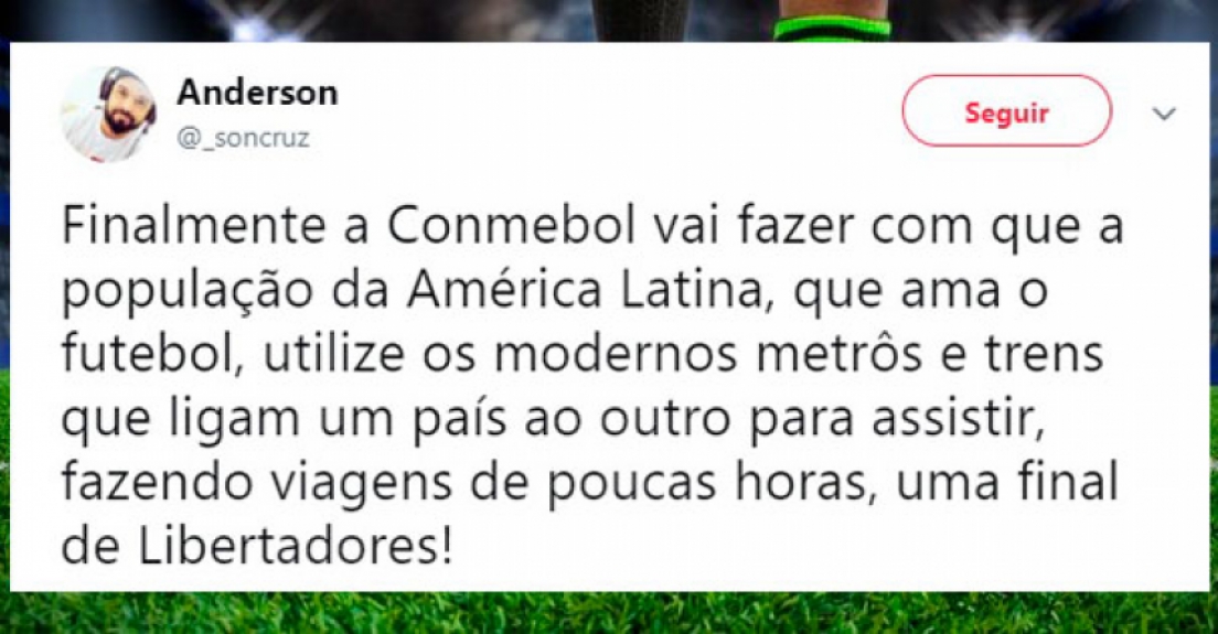 A repercussão na web da decisão da Conmebol