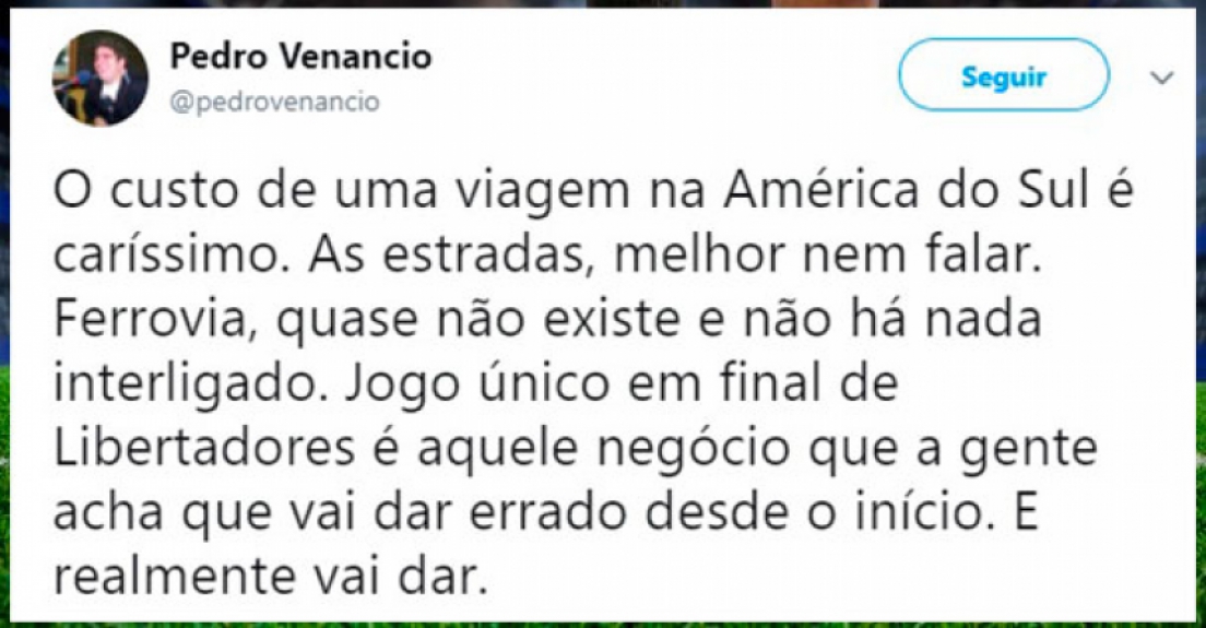 A repercussão na web da decisão da Conmebol