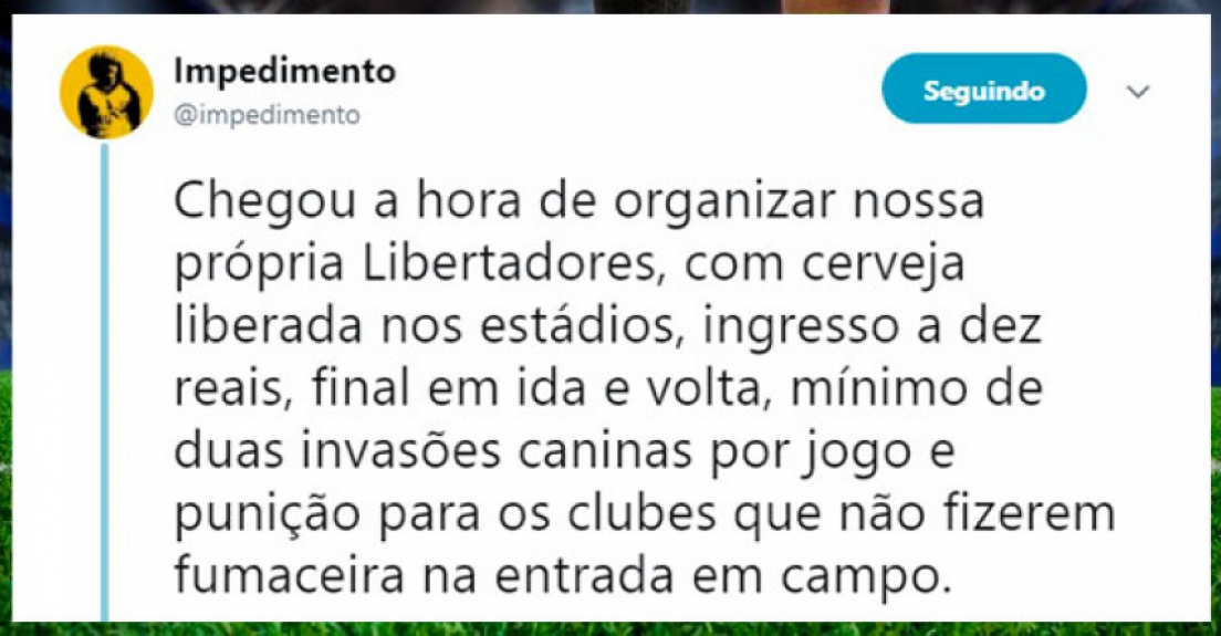 A repercussão na web da decisão da Conmebol