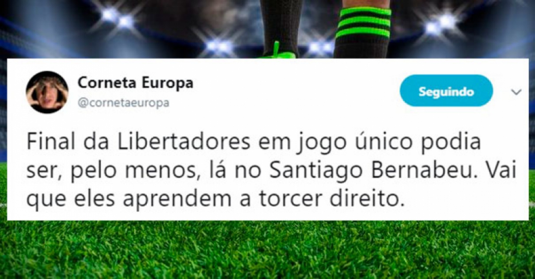 A repercussão na web da decisão da Conmebol