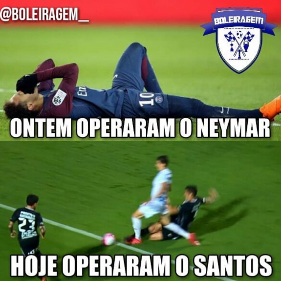 Pênalti não marcado a favor do Santos gerou memes
