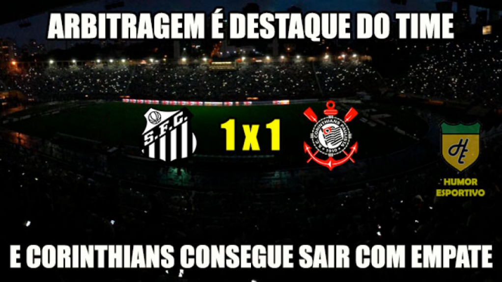 Pênalti não marcado a favor do Santos gerou memes