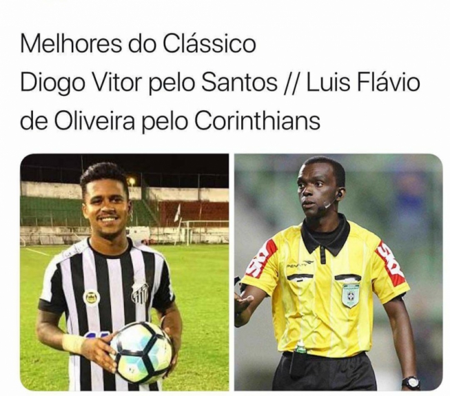 Pênalti não marcado a favor do Santos gerou memes