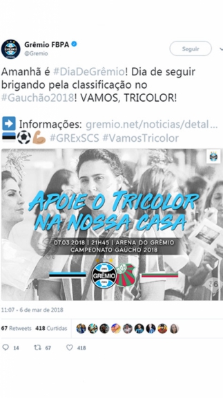 Homenagem Grêmio