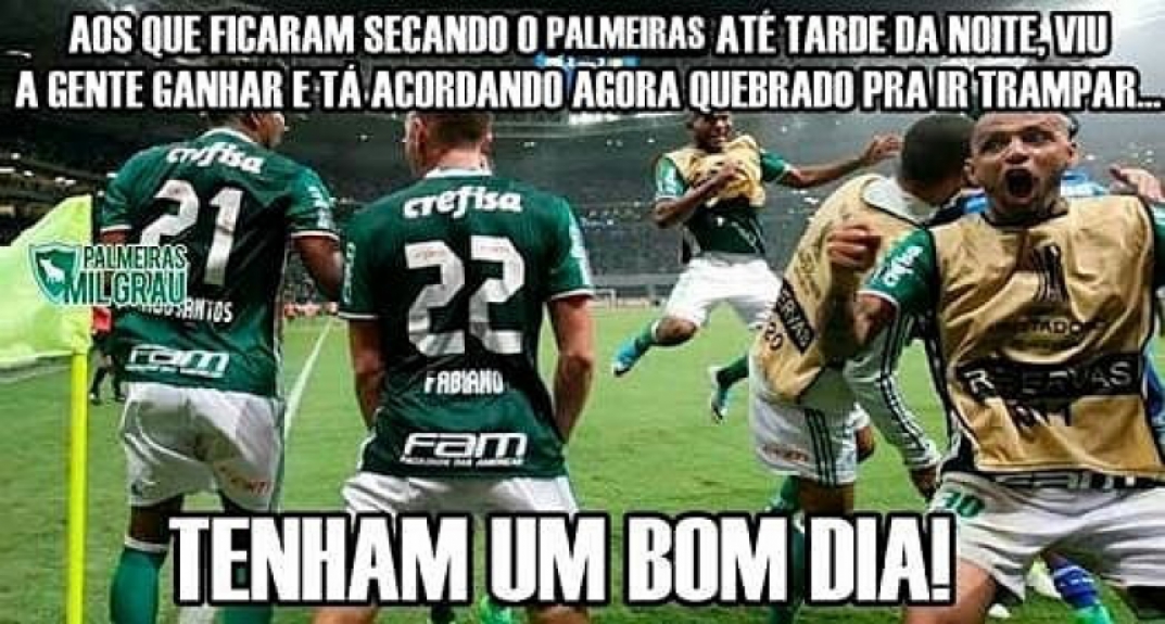 Os melhores memes da classificação do Palmeiras diante do Santos