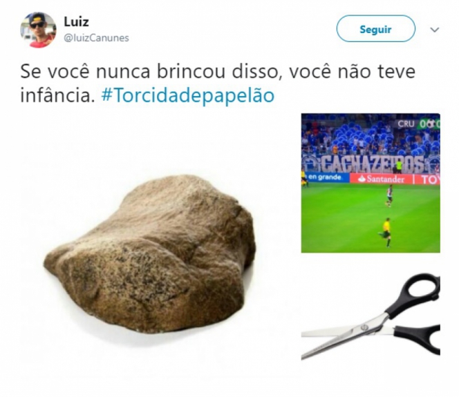 Cruzeiro é zoado por escudos de papelão no lugar de torcedores