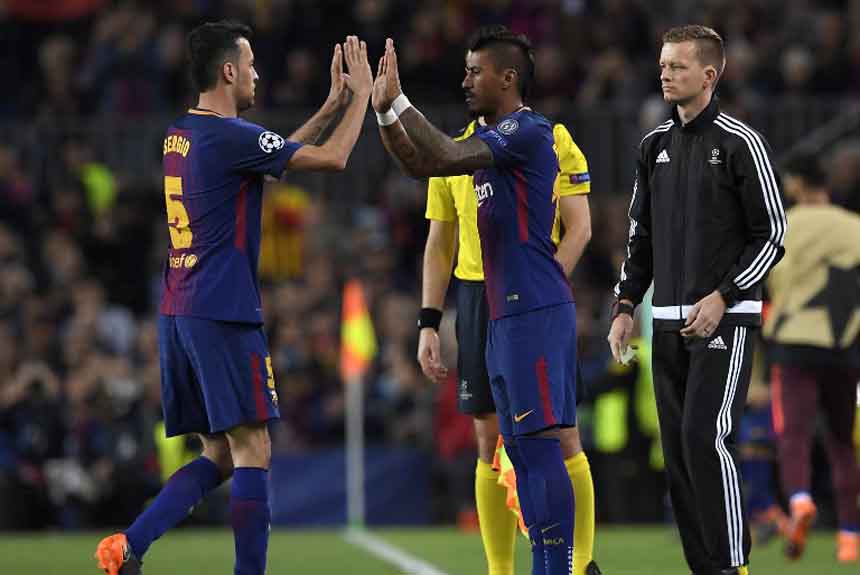 Paulinho (Barcelona) - Paulinho entrou apenas no segundo tempo, aos 21 minutos, no lugar de Busquets. Com o jogo já 3 a 0, o volante não teve muito trabalho e também pouco produziu. Não deu assistências e nenhum chute a gol.