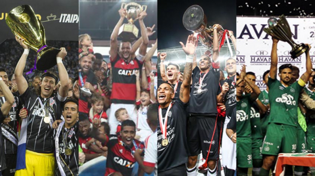 Montagem campeões estaduais de 2017