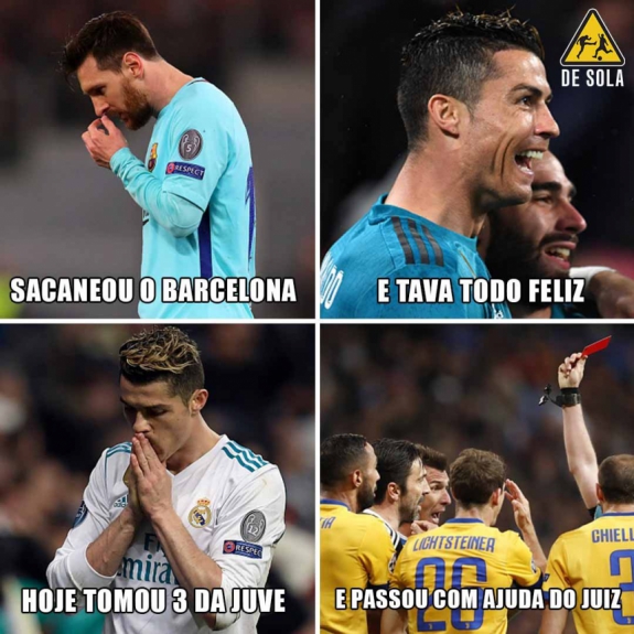 Champions League: os melhores memes de Real Madrid 1 x 3 Juventus
