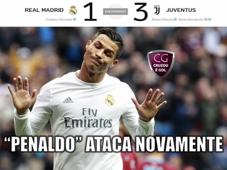 Champions League: os melhores memes de Real Madrid 1 x 3 Juventus