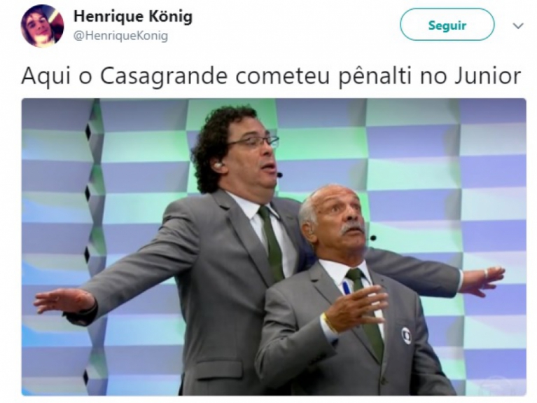 Internautas não perdoam e fazem piadas com comentaristas da Globo