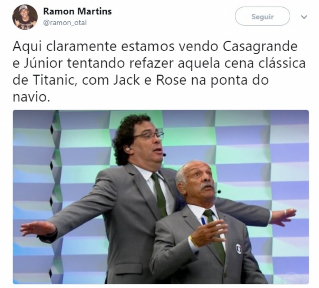 Internautas não perdoam e fazem piadas com comentaristas da Globo