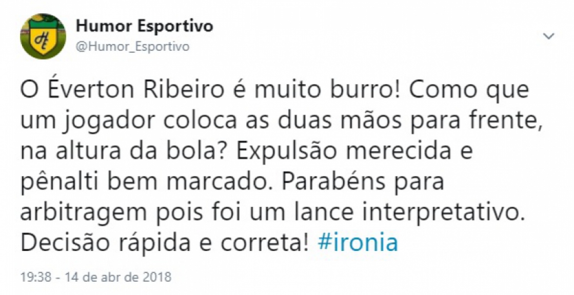 Internautas ironizam pênalti contra o Flamengo em partida contra o Vitória