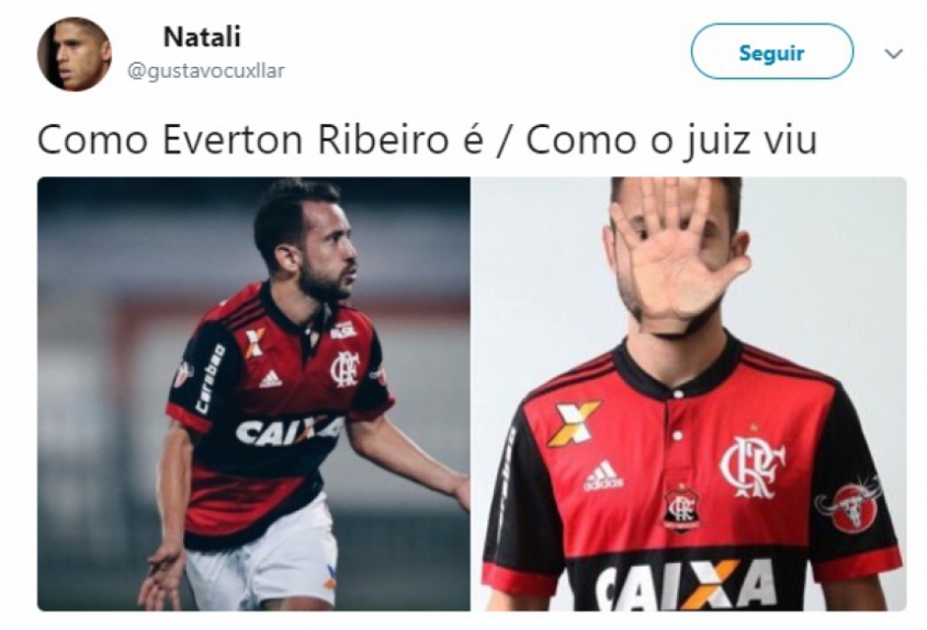 Internautas ironizam pênalti contra o Flamengo em partida contra o Vitória