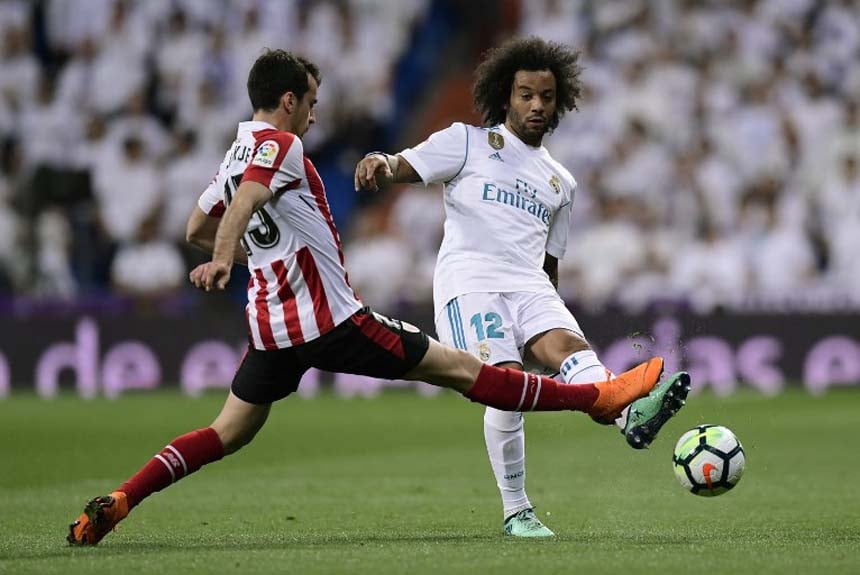 Marcelo (Real Madrid) - O lateral-esquerdo do Real Madrid não foi poupado e enfrentou o Athletic Bilbao pelo Espanhol, mas teve noite discreta e pouco apareceu na sua função ofensiva pelos lados. O jogo terminou 1 a 1