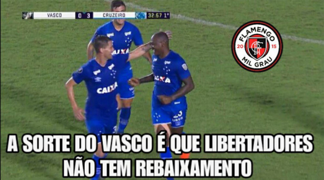 Vasco é zoado após ser goleado pelo Cruzeiro e eliminado na Libertadores
